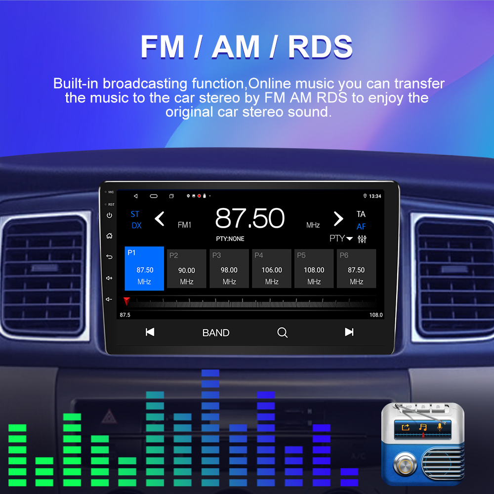 Car Radio For Car Player Android OS WIFI GPS Navigation Included