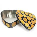 Set Of 5 Halloween Pumpkin Heart Tins