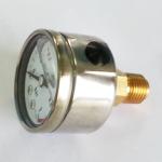 40mm 1 Bar Axial Mounting Stainless Steel Pressure Gauge Glycerin Filling