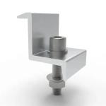 Aluminum Solar Panel End Clamp Weatherproof Photovoltaic Support Fixture