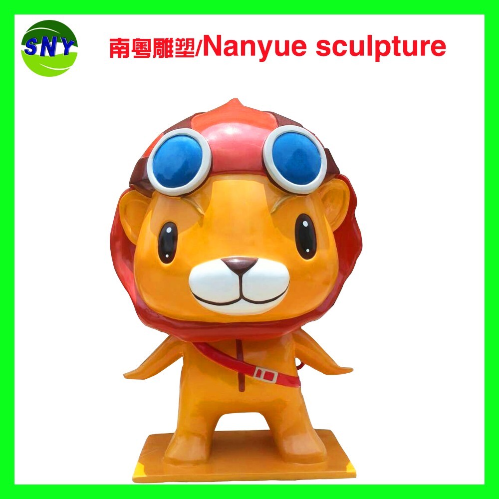 cartoon character famous statue in customize size by fiberglass for exhibition display model