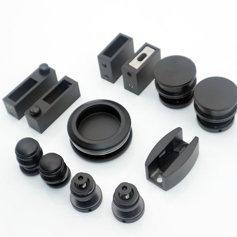 SS304 Square 30*10mm Bar Shower Sliding Door Tube Fitting with Silver Appearance Style