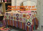 hook needle stripe daisied yarn blanket crochet blanket crochet blanket sofa