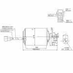 120W 50Hz 24V Brushless Air Conditioner Motor