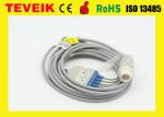Medical Reusable Mindray One Piece Round 12pin ECG cable For BeneView T5 Patient