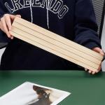 3-slot Ring Jewelry Display Stand Craft Showing Organizer Tray Wood Business