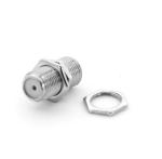 RG59 RG6 Double Female Coaxial Cable F Type Connector Copper / Zinc Material