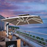 Outdoor Beach Umbrella Foldable Roman Design Classic Durable Mail Packing