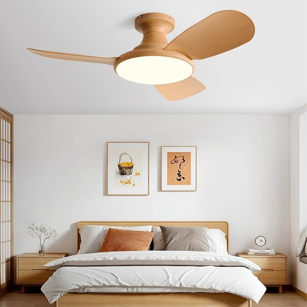 Home Living Room Decorative Lighting Fan Light Ceiling 48" Large Wind With Electric Fan Chandelier