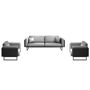 Wholesale OEM Light Luxury Italian Modern Leather Sofa Coffee Table Set for Office Furniture from china suppliers