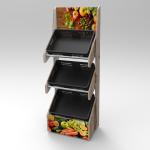 POS Wooden Display Stand Suncare Products Freestanding Retail Display For
