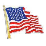 American flag labels heat - seal embroidery patches and badges ​