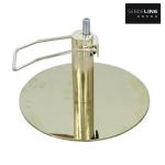 16kg Weighted Gold Base For Barber Salon Chairs Lift Oil Pump Base 150mm Trips