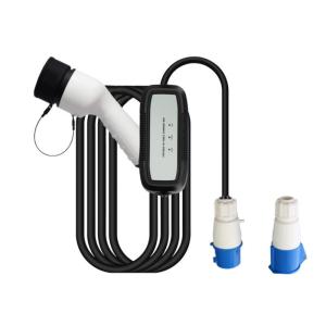 Wholesale 230VAC Level 2 Portable Car EV Charger Adjustable Current 8A 10A 13A 16A from china suppliers