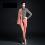 Professional Slim Fit Blazer for Ladies Office Women's Business Suits Two Pieces