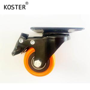 Wholesale Orange PVC or PU 1.5inch 2inch 2.5inch 3inch Plastic Furniture Casters for Heavy Load from china suppliers