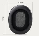 Black Headphone Leather Cover Soft Foam PU Material For Sony MDR-7506