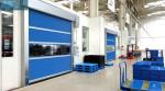 Automatic 0.7m/S 0.8mm Curtain PVC Roller Shutter Doors