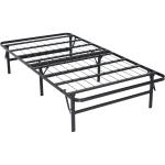 Latest Hostel Staff Bedroom Furniture Black Foldable Metal Bed Frame with
