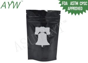 Wholesale Doypack Smell Proof Zipper Bags Stand Up Black Plastic For Medicine Storage from china suppliers