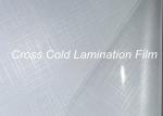 Flexible Cross Cold Laminating Film Semi Transparent 0.8mm