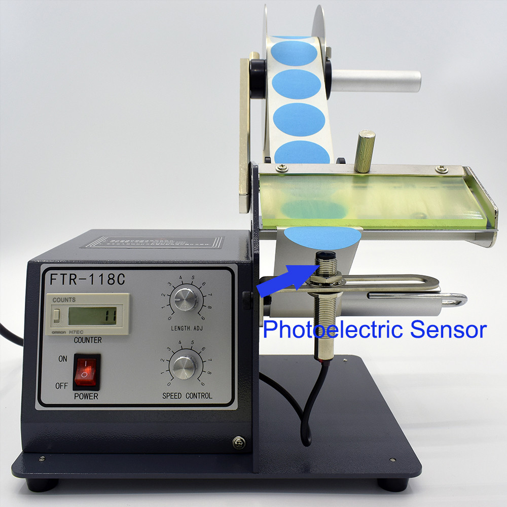 Automatic ELectronic Transparent Label Stripper Dispenser Machine 118C