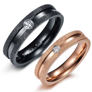 Wholesale Tagor Jewelry Super Fashion 316L Stainless Steel couple Ring TYGR059 from china suppliers
