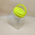 Big 1150ML Clear Pet Jars Food Snack Oatmeal Biscuits Preserve Storage Jar With