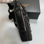 Authentic Real Crocodile Skin Men's Casual Chest Bag Small Travel Purse Genuine