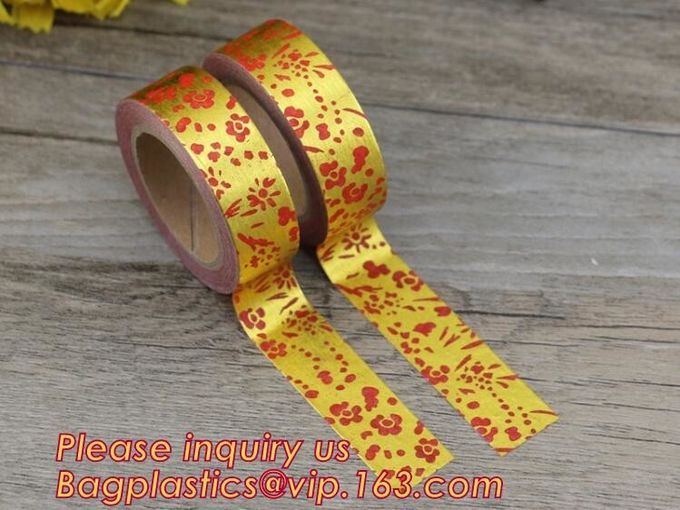 Foil Washi Tape Holographic Gold Laser Decorative Reflective Customized