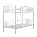 White High Gloss Iron Metal Pipe Bed For Children Bedroom Furniture