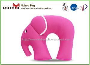 Wholesale 3D Cartoon Pink Elephant Neck Pillow For Baby Neoprene Material from china suppliers