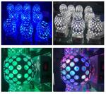 3x8W Led Crystal Magic Ball Light Special Effects Lighting AC100-240V 50Hz/60Hz