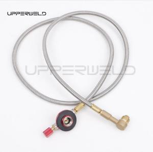Wholesale Stove Burner Silver Gas Refill Valve Stainless Steel Line Regulating Valve 1m Length from china suppliers