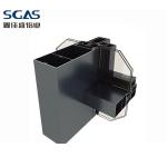 Visible Invisible Frame Double Glazed Curtain Wall Aluminium Profiles