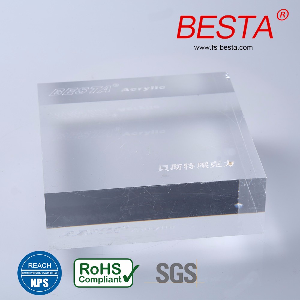 Commercial 1mm 10mm Transparent Acrylic Sheets High Light Transmission