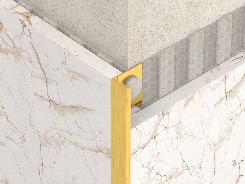 1.8m Brushed Stainless Steel Angle Trim Metal Bullnose Border Edge Trim
