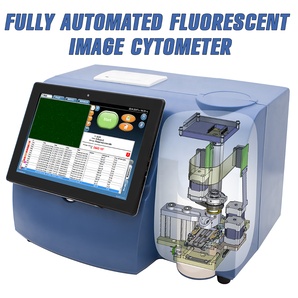 Factory price for the Vet Somatic Cell Counter Automatic Fluorescent Image Cytometer