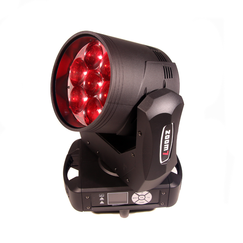 Club Disco Zoom Moving head 7x40w RGBW 4 In 1 Beam Concert Moving Headlight