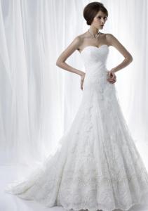 China NEW!!! Strapless Aline Low back wedding dress Sweetheart beaded Bridal gown #dq4990 on sale