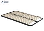 Minimalist Curved Poplar Antirust Slat Bed Frame
