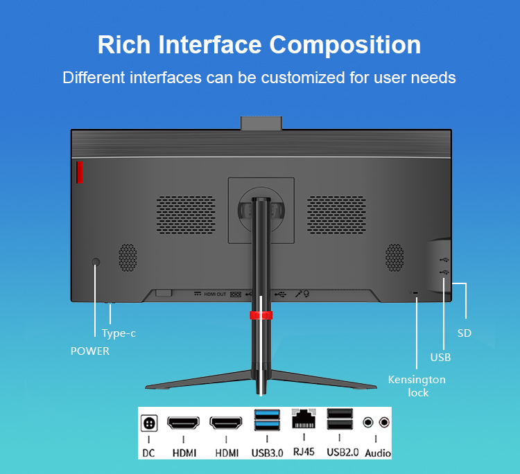 Laptops Core I3 I5 I7 Ssd128g 256g 512g Business Desktop Computer Gaming Barebone All In One Pc Monoblock
