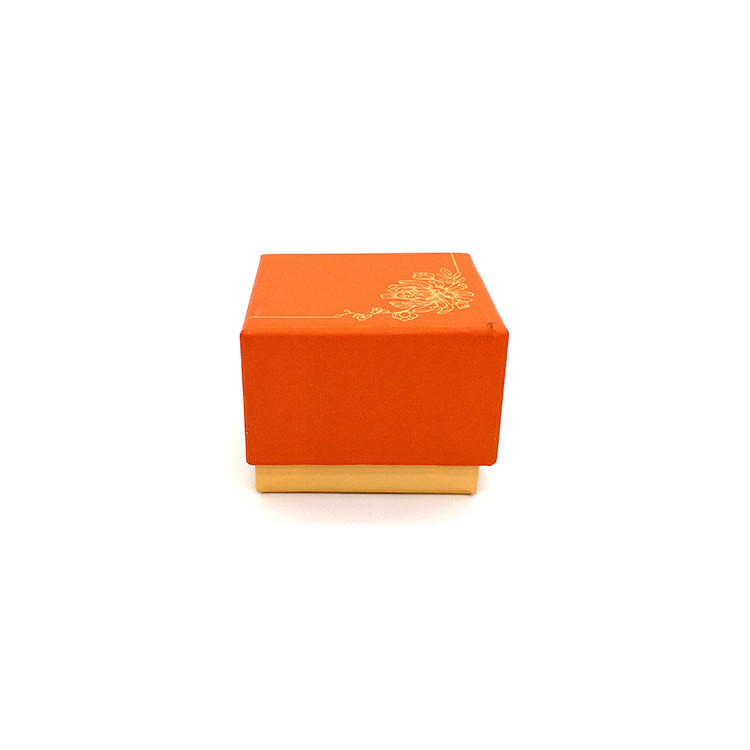 Lovely Orange Kraft Paper Macaron Packaging Box Recyclable UV Coating 2pcs