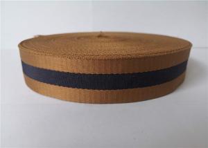 Wholesale 3.5cm Polyester Webbing Tape Brown Blue Color Twill Soft Breathable Inelastic from china suppliers