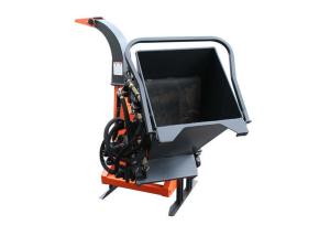 China 4 Inch Tractor Driven Wood Chippers , Hydraulic Feed Wood Chipper 210mm Knife Length on sale