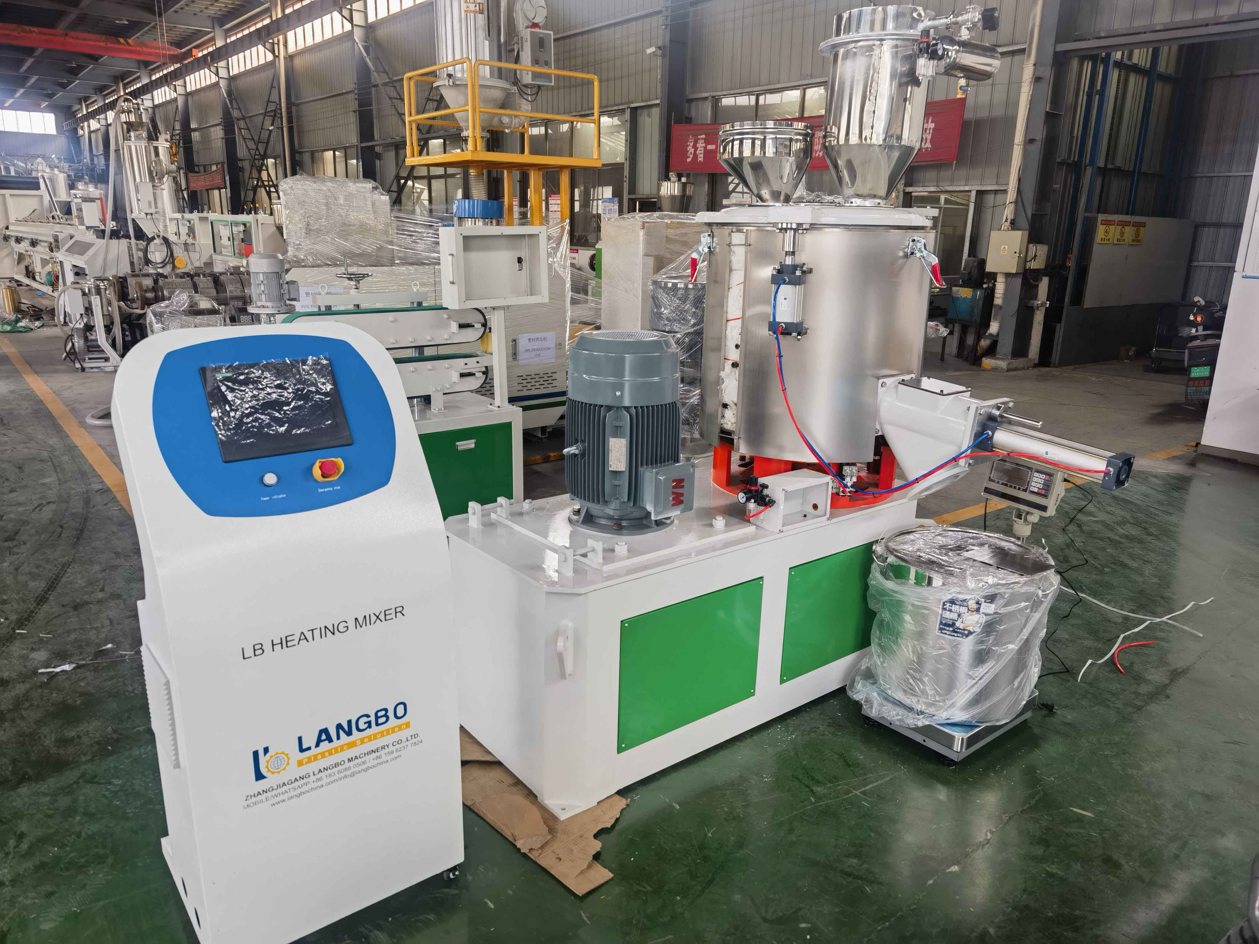 Industrial High-Speed Hot Heating Cooling PVC Mixer Machine for Plastic Powder Granules Mixing and Recycling with Wear-Resistant Blades Prevent