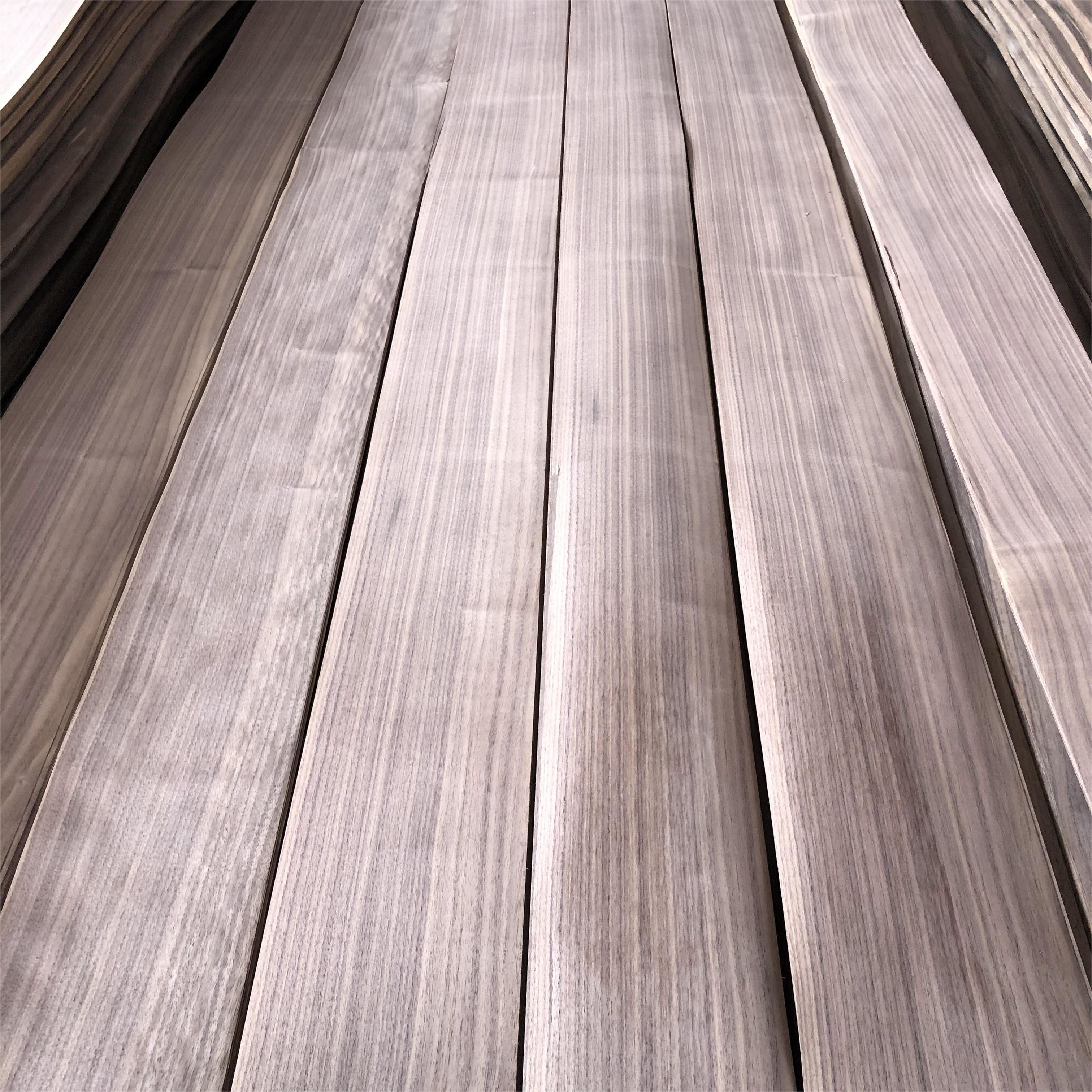 Factory Price Natural Black Walnut Veneer 0.5mm 1mm American Walnut Veneer Natural Sliced Wood Veneer