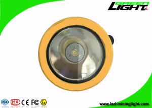 Wholesale Yellow / Black Miners Helmet Light2.2Ah 3.7V 191g Weight For Underground Emergency from china suppliers