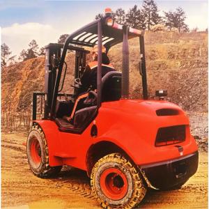 Wholesale 2wd 4wd Diesel Forklift Truck All Terrain Forklift 19km/H Running Speed from china suppliers