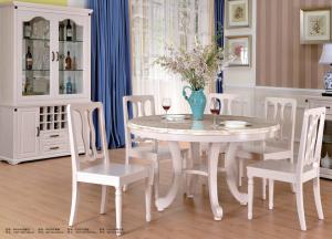 Wholesale Royal European Contemporary Furniture White Dining Table And Chairs from china suppliers